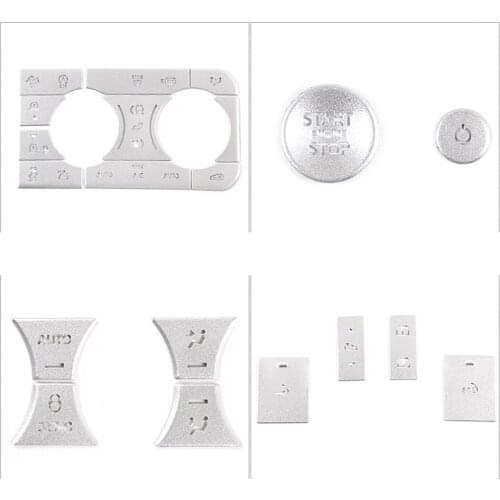 Aluminum Alloy Start Volume Sunroof Switch Air Conditioning Button Cover Fit for Land Rover Defender 90 110 2020 2021 2022