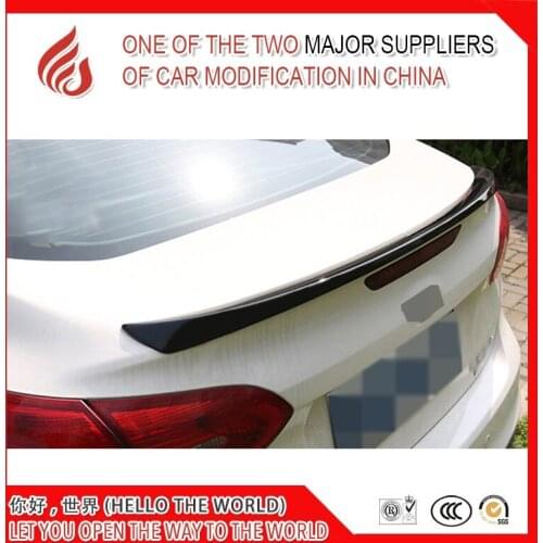 High quality ABS black white or primer unpainted color car rear lip spoiler for Sedan Focus 2015 2016 2017
