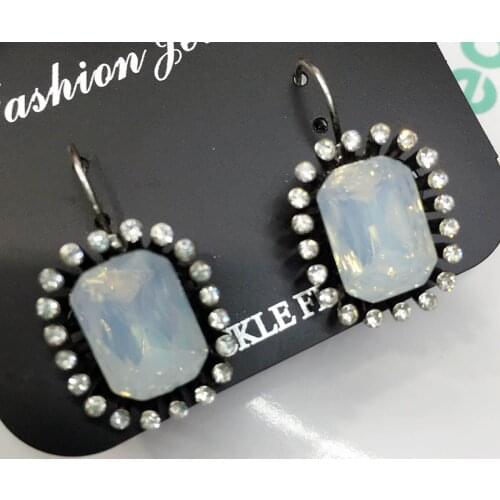 YaYi Jewelry Fashion BOHO Multicolor Glass Crystal Rhinestone Dangle WomenGun Black Plated Wear Ear Band Long Tassel Earrings