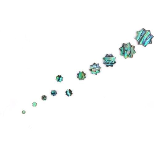 1set Electric Guitar Fretboard Inlay Fingerboard Shark Fin Paua Abalone Set for Martin Style Guitar Fingerboard Inlay