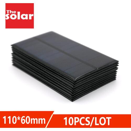 DIY Solar Panel 6 V 1 2 3 5 6 10 W Watt W Portable Battery Cell Phone Led Lamp Mobile Phone Power bank Chargers Solar Cell 6VDC