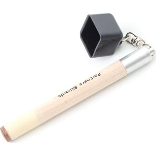 2 In 1 Pocket Chalk Holder Prep Stick Billiard Snooker Pool Cue Tip Pricker Tool