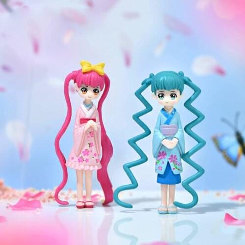 4pc Cute Girl Decor Figure Craft Figurine Decoration Miniature Garden Fairy Ornament DIY Accessory