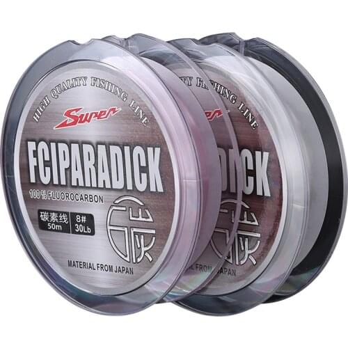 5pcs Fluorocarbon Carbon Fiber Leader Line Super Strong Fishing Line Strong Pull Fishing Thread Sea Fishing Front Wire Line