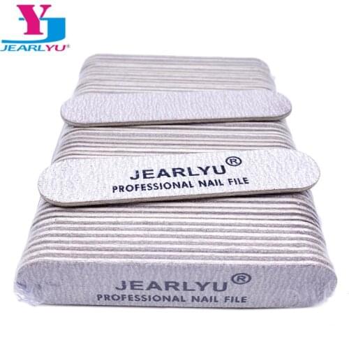 50pcs/lot Wood Sandpaper Nail File For Manicure Double Side Grey Professional Emery Board Salon Pedicure Manicure Nail Care Tool
