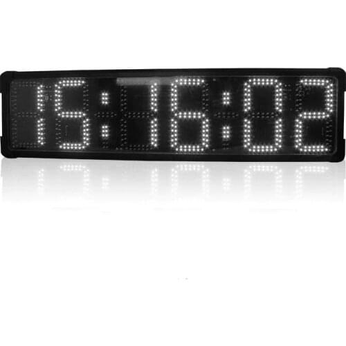 8'' LED Display double-sided countdown timer large race timing clock digital stopwatch timer