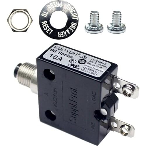 KUOYUH 98 16A Circuit breakers of Micro Thermal Protector with Screw PIN