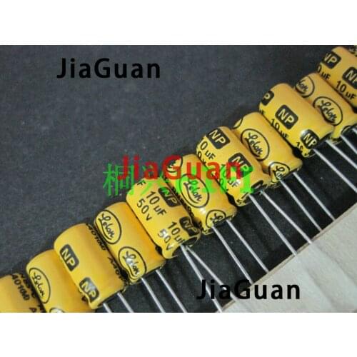 50PCS LELON BP 50V10UF 6.3x11mm Aluminum Electrolytic Capacitor NP 10uF/50V Low ESR Long Life 10UF 50V lelon