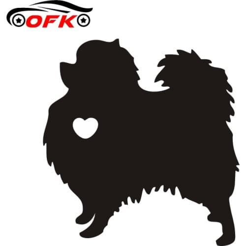 Car Stickers Decor Motorcycle Decals I Love My Pomeranian Dog Animal Decorative Accessories Creative Waterproof PVC,14cm*12cm
