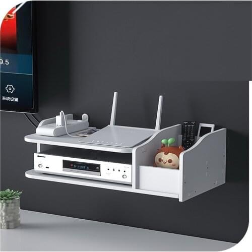 TV DVD Player Wireless Wifi Router Storage Organizer Container Boxes Set Top boxes Wall Mounting Support Rack Shelf Bracket