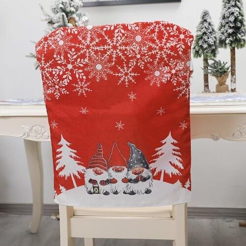 New Year Christmas Chair Cover Ornament Christmas Decoration for Home Christmas Table Decor Xmas Gifts Navidad 2022