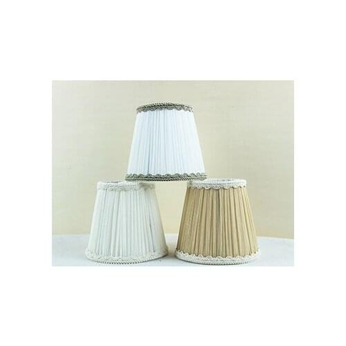 Decorative lampshade, small white lamp shades for wall lamp or chandeliers DIY, Clip on