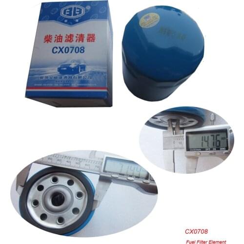 Fuel filter element CX0708 / oil filter JX0811 for Changchai engine ZN390T and 3LS30 for tractor like Dongfeng, parts number