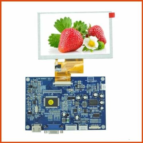 HD 5.0 inch TFT screen module Supports HDMI signal interface 800*480(RGB) LCD display