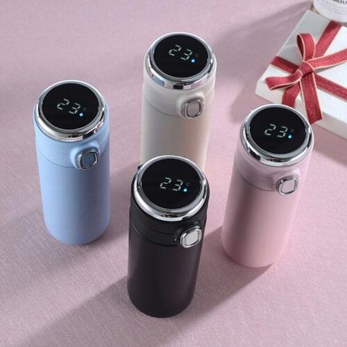 Creative Pea Smart Insulation Bottle Stainless Steel Digital Thermos Mug Male And Female Student Portable High-End Water Cup
