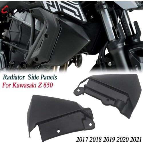 For Kawasaki Z 650 Z650 2017 2018 2019 2020 2021 Motorcycle Radiator Caps Side Panels Both Sides Proterction Board Guard Cover