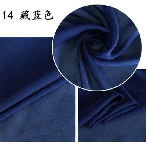 Fashion 100% pure Mulberry Silk chiffon fabric for dress diy Sewing B21