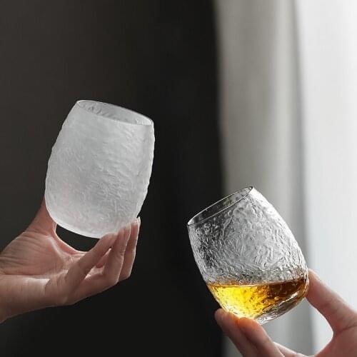 Japanese style beer cup Cocktail Glass whisky Vodka coffee water mug Home Drinkware champagne shot glasses Transparent cups