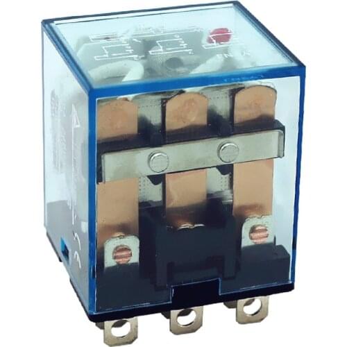 HH63P LY3 (3pc/lot) high quality LY3NJ JQX-13F relay 220v 24v 12v 12 volt AC/DC 10A 11PIN silver contact dpdt electric rele