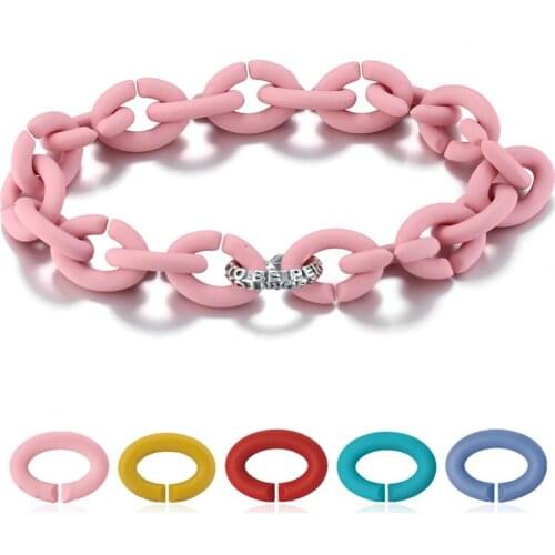 Silver Charm Inspirational quotes beads 10 color 21cm Hard Rubber X Bracelets Bangles Men Women Jewellery European Jewelry