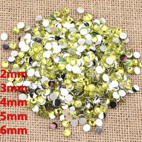 Fuchsia color 2mm,3mm,4mm,5mm,6mm Resin Nail art Rhinestones Flat back Glue on sticker Nails Decoration ,Gel Polish rhinestones