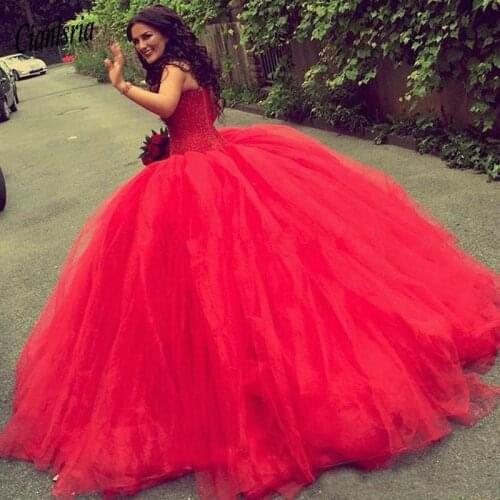 Vintage Long Ball Gown Quinceanera Dresses Beaded Sweet 16 Long Prom Dresses Custom Made vestidos de 15 anos