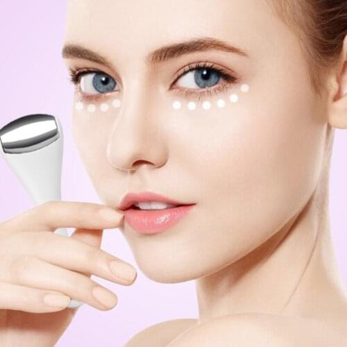 Women Mini Ice Roller Metal Eye Cream Applicator Cool Facial Roller Massager