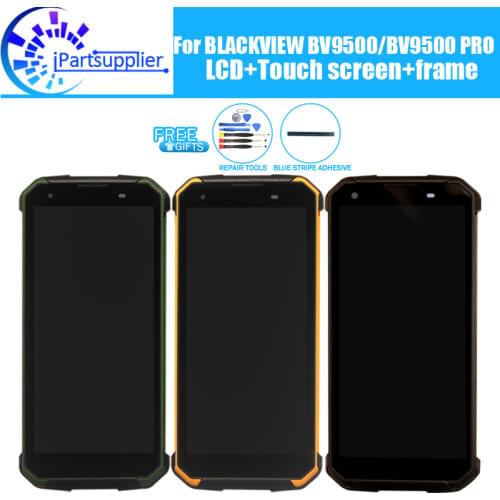 BLACKVIEW BV9500 LCD Display+Touch Screen Digitizer +Frame Assembly 100% Original New LCD+Touch Digitizer for BV9500 PRO