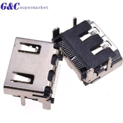 10Pcs HDMI Female SMD SMT 19 Pin Socket Solder Connector 4-pin Brand New Electronics Electronic Accessories