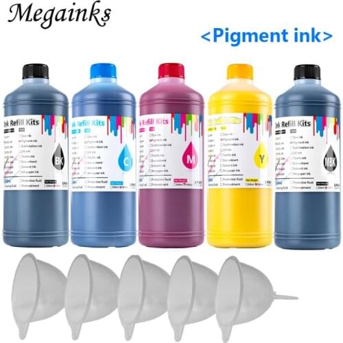 1000ML for Epson T3000 T3070 T3200 T3270 T5000 T5070 T5200 T5270 T7000 T7070 T7200 T7270 7700 9700 Waterproof Pigment Ink BK MBK