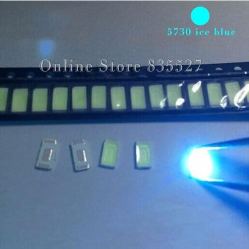 1000pcs/lot LED 5730 SMD lamp beads high brightness 0.5W ice blue light-emitting diode