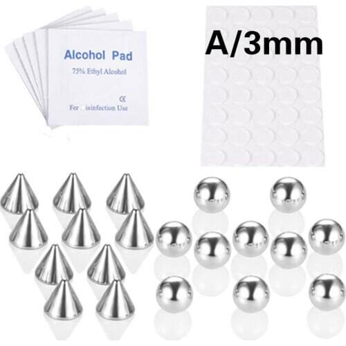 20Pc Steel Fake Septum Snag Lip Stud Nose Eyebrow Ring Dimple Sticker Face Piercing Fake Nose Ring