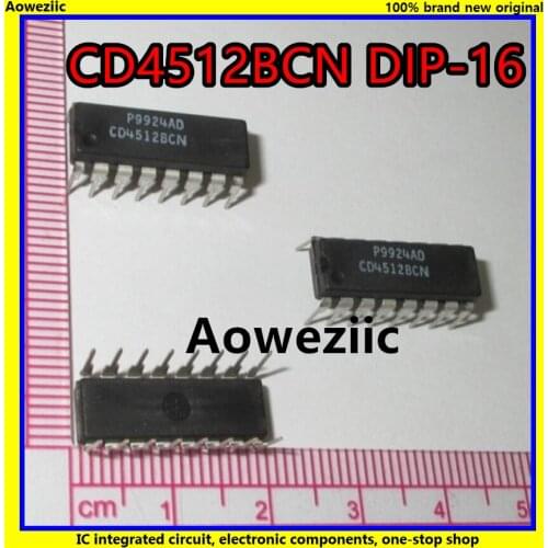 5Pcs/Lot CD4512BCN CD4512 4512 DIP-16 8-Input Digital Multiplexer IC New Original Product