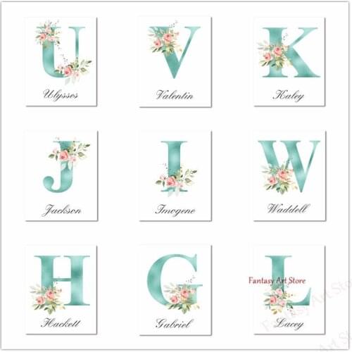 Letter Diamond Painting 5D DIY Custom Baby Name Picture Diamond Embroidery Diamond Mosaic Cross Stitch Home Decoration
