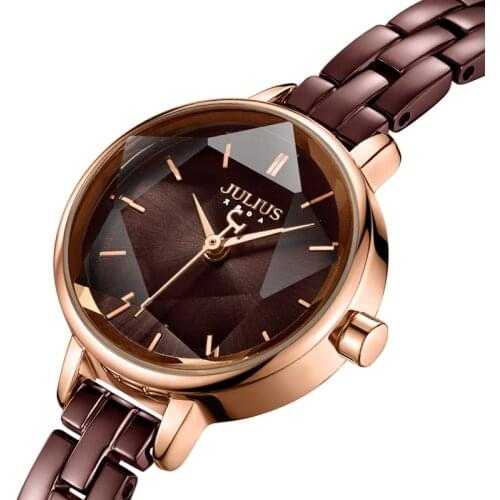 Star Cut Fashion Small Cute Womens Watch Japan Quartz Lady Hours Fine Clock Bracelet Girls Birthday Christmas Gift Julius Box