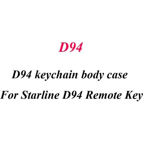 D94 Case keychain Housing Body Cover for Russian Two Way Car Alarm System starline D94 D64 D95 D96 lcd remote control