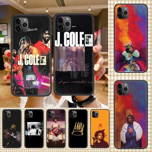 Rapper J Cole Phone Case Cover Hull For iphone 5 5s se 2 6 6s 7 8 12 mini plus X XS XR 11 PRO MAX black trend cell cover