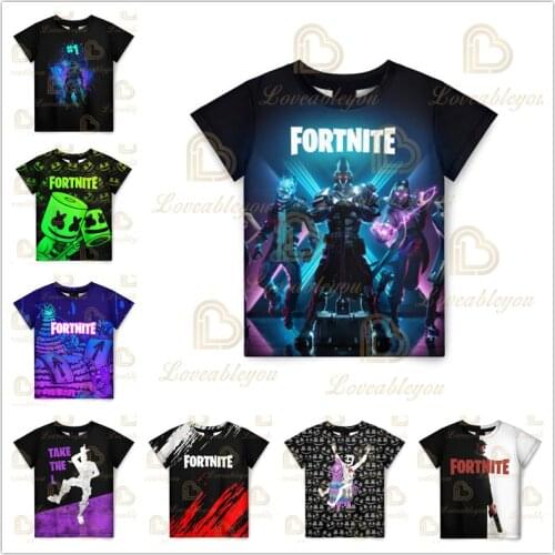 Fortnite T Shirt 3D Printed Streetwear Children Kids Clothes Summer Battle Royale Boys Girls Short Tshirt O-Neck Tops