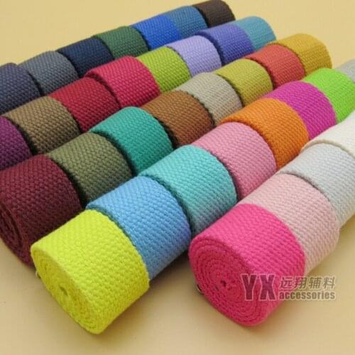 3cm width straps cotton band for bags backpack luggages garment belt colorful thickened straps 8meters/lot high quality