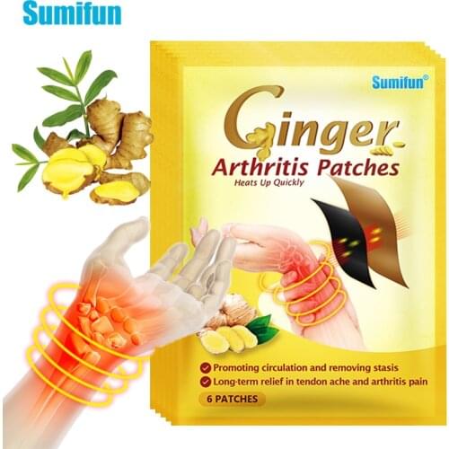 Sumifun 18pcs Ginger Plaster For Hand Wrist Thumb Finger Arthritis Pain Relief Oil Tendon Sheath Therapy Tenosynovitis Patch