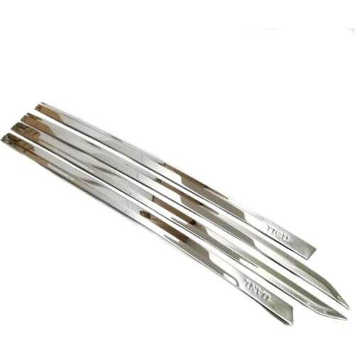 Car door body side protector Decoration rear trim anti-rub tirm Styling For VW Tiguan L 2017 2018 2019