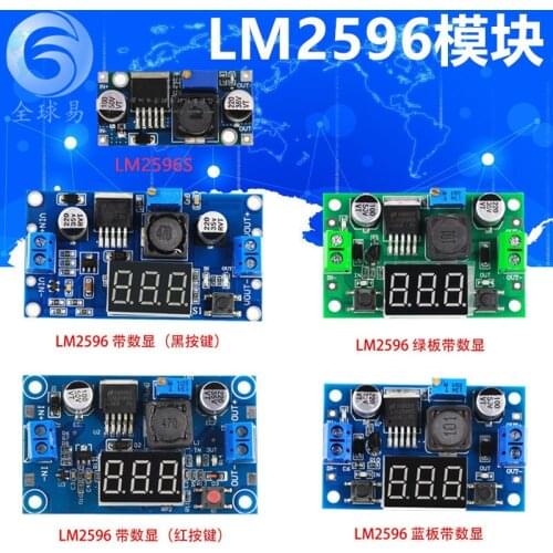Lm2596 DC-DC Adjustable Step-down Module with Digital Display Voltmeter Display Lm2596s Regulated Power Supply Module