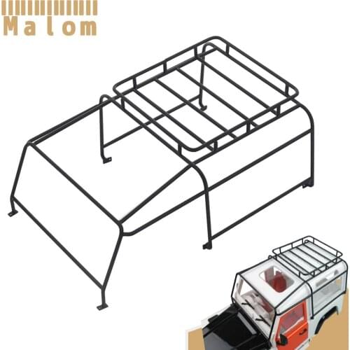 Metal Roof Rack Luggage Carrier for 1/10 RC Crawler RC4WD Gelande II G2 Truck Defender D90 Body Upgrade Parts