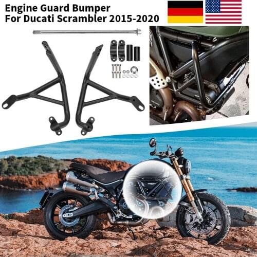 Motorcycle Crash Bar Engine Guard Bumper Falling Protector For Ducati Scrambler 800 DS Full Throttle Icon 2015-2020 Sixty2 2019