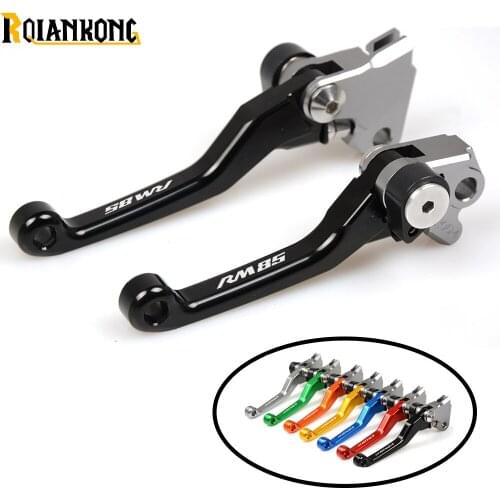 Motorcycle CNC Pivot Brake Clutch Levers Dirt Bike Motocross For SUZUKI RM85 2005 2006 2007 208-2015 RM 85 logo RM85