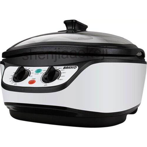 Commercial 8 in 1 multi-function Cookers 220v1500w Boil Slow cook Steam Hot Pot Grill Warm Deep Fry Household boiler cooker 5L