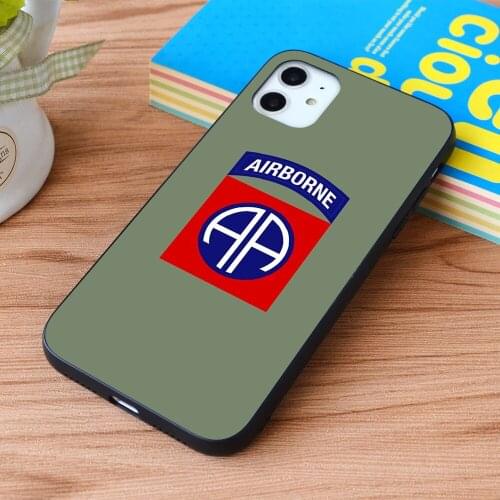 For iPhone 82nd Airborne Division (US Army) Soft TPU border Apple iPhone Case