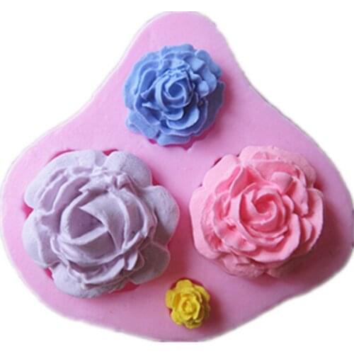 2017 New Cooking Tools Cake Tools rose flower Silicone Fondant Cake Chocolate Mold Craft Decorating Tools Mould