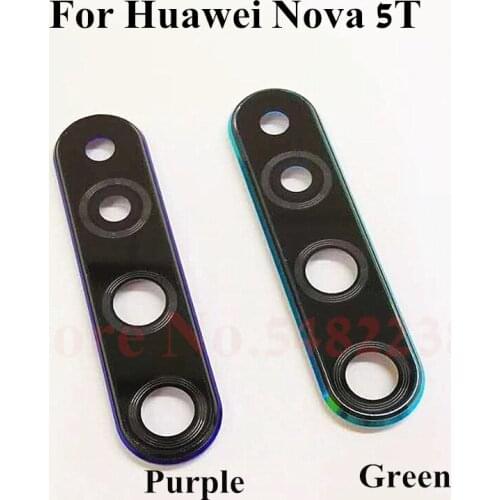 Original Back Camera Ring Glass Lens Cover For Huawei Nova 5T Rear camera Lens Frame Replacement Parts