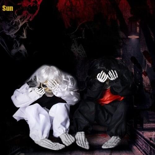 Crying Ghost Halloween Decoration Bar KTV Trickery Props Secret Room Madhouse Female Ghost Will Shake Girl Ghost